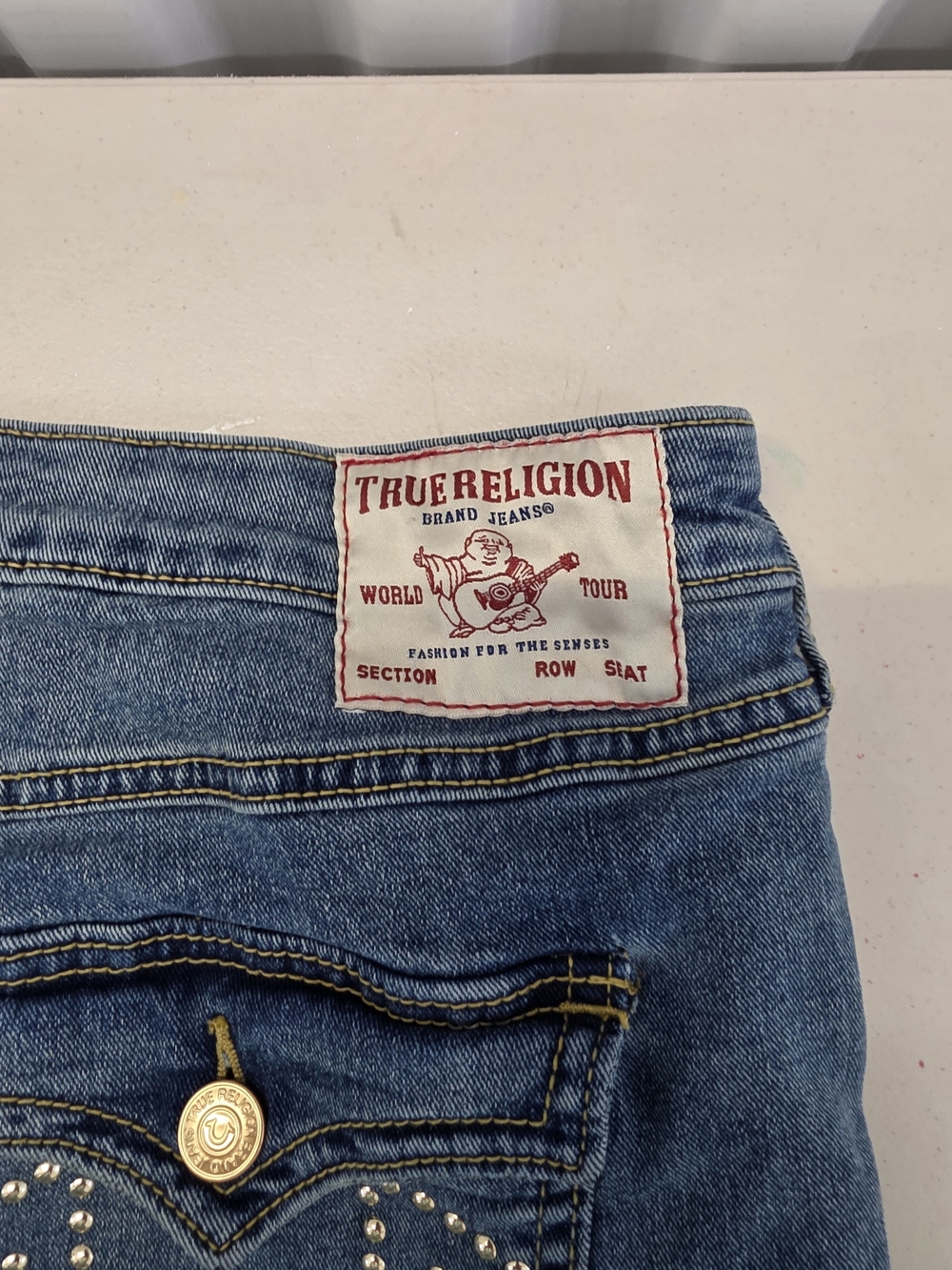 True Religion Jennie Curvy Women’s Midrise Super Skinny Jeans Size 32x28 - Picture 2 of 8